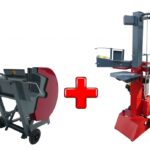 fendeuse 10t électrique + scie à bûches e500